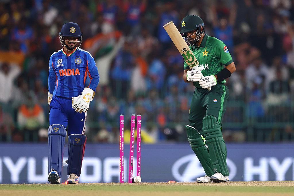 Ishan Kishan batting during India vs Pakistan ICC Men’s 2026 match February 15